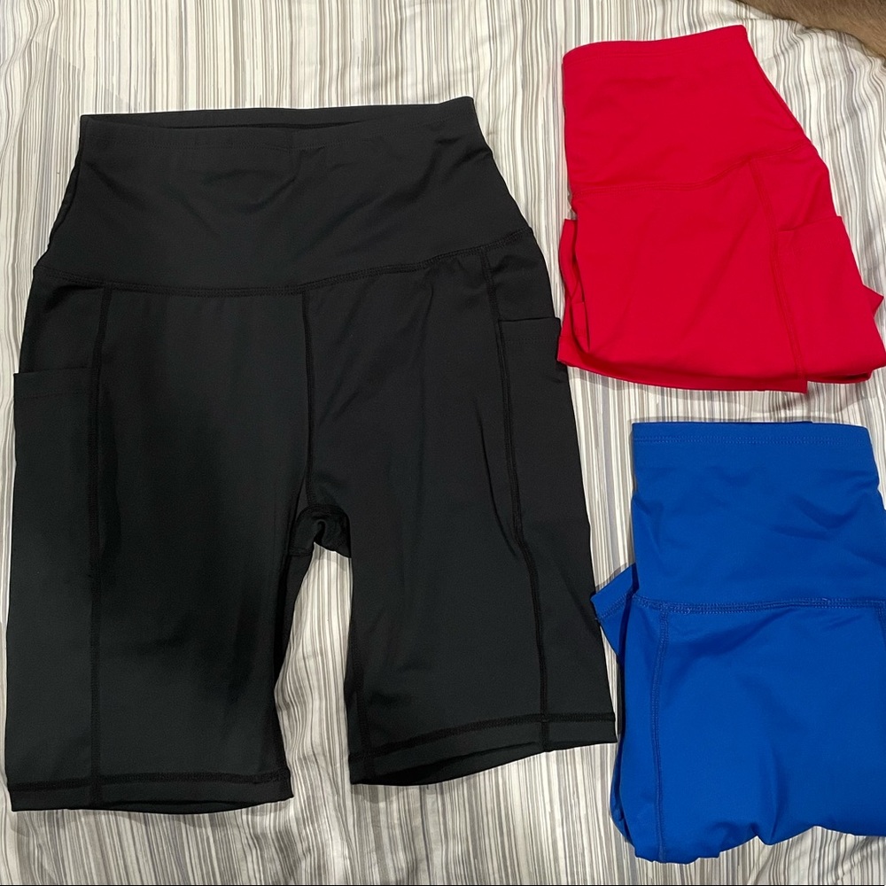 3 pairs of biker shorts!